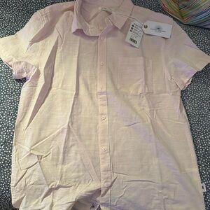 Men's Light Pink Casual Button Down Shirt